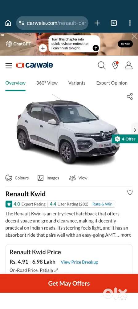 Renault Kwid 2018 Climber Automatic Petrol Good Condition