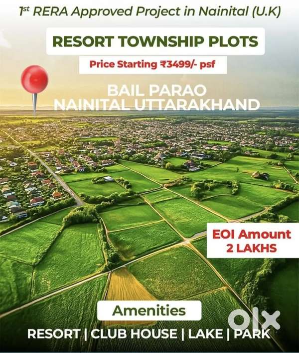 RERA Approved plots with 5 star amenities in nanital Uttarakhand