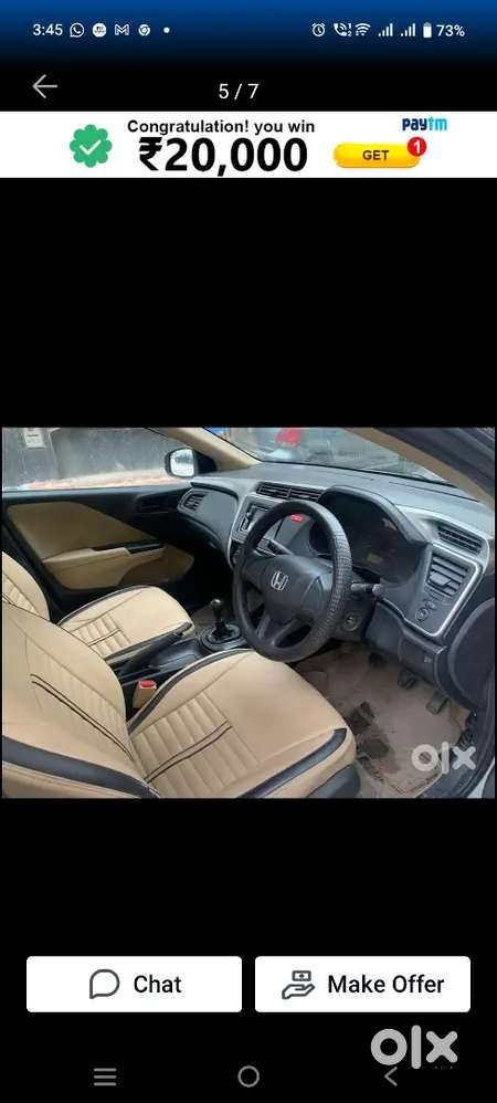 Honda City 2015 Diesel 95000 Km Driven