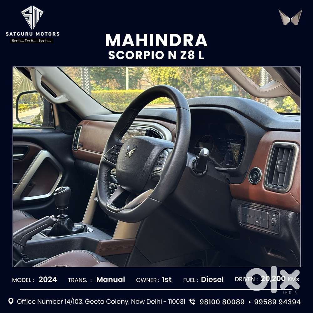 Mahindra Scorpio N Z8 L Diesel Mt 2wd 7 Str, 2024, Diesel