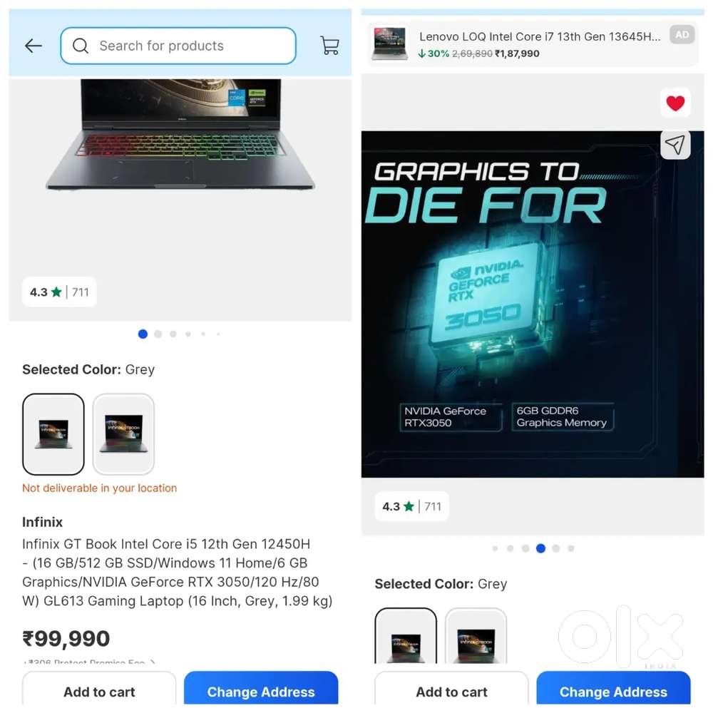 INFINIX GT BOOK CORE I5 12TH/16GB /512GB/RTX -3050 6GB/UNDER WARRANTY