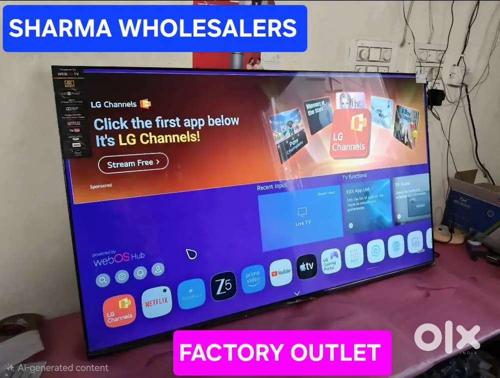 50 55 60 65 75 inche LG webos ultra smart 4k led tv free home DELIVERY