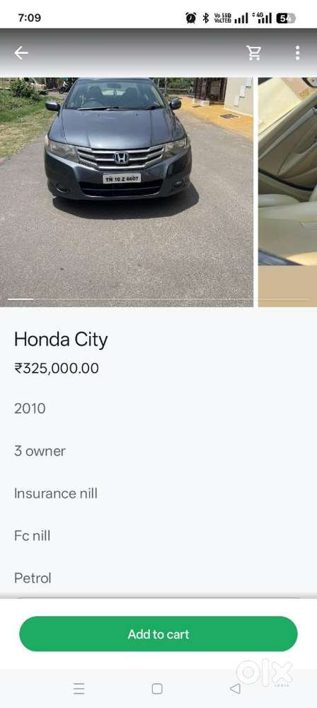 Honda City, 2010, Petrol