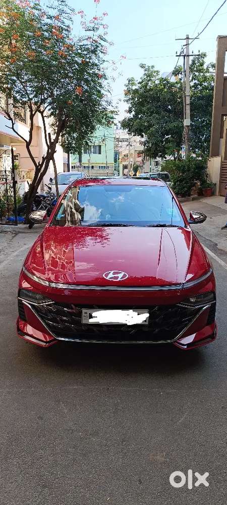 Hyundai New Verna 2023, Fiery Red, Just 10924 Km Driven.