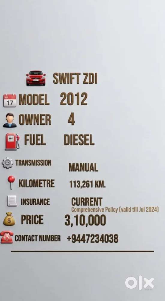 Maruti Suzuki Swift Zdi 2012 Diesel