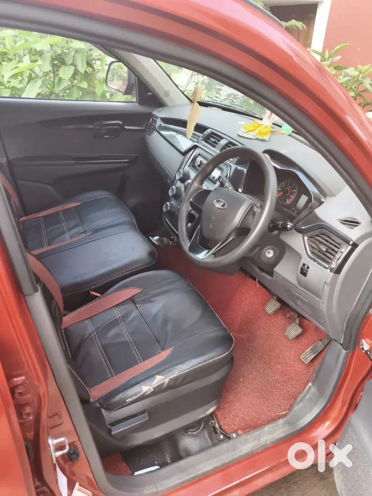 Well-maintained 2018 Mahindra Kuv100 K2 (red)