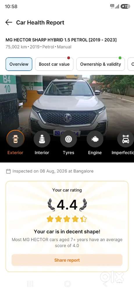 Mg Hector Hybrid Sharp 2019 Petrol