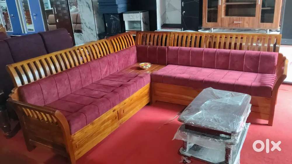 Wooden corner sofa set for sale 21999
