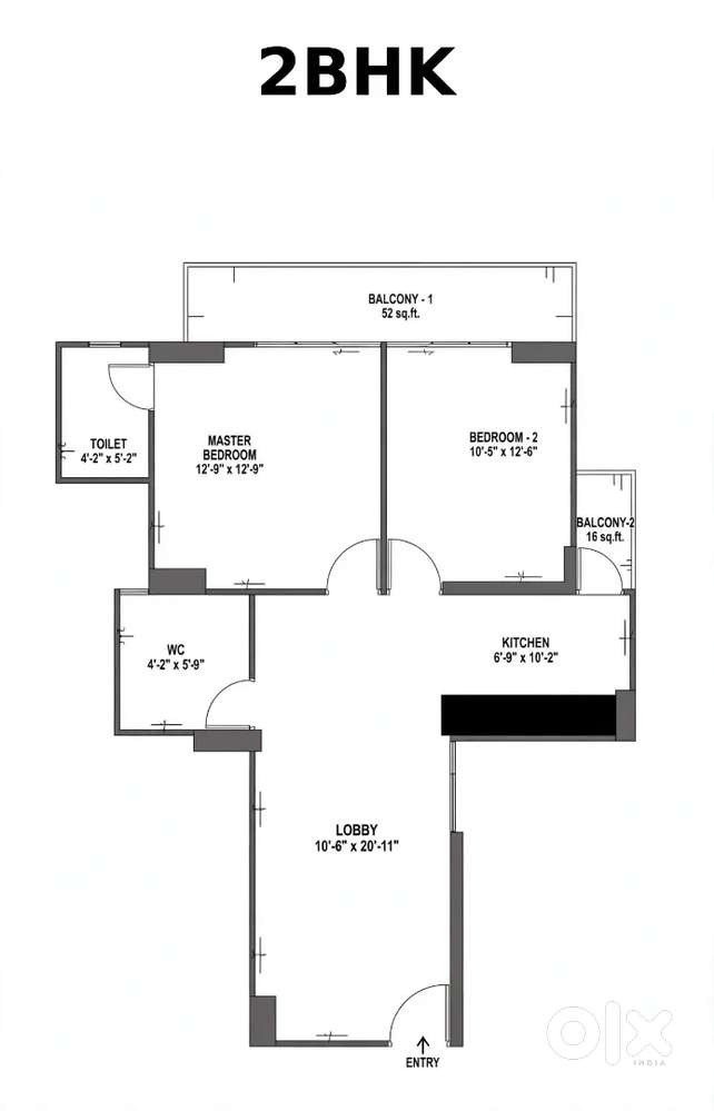 Rent Available 2BHK