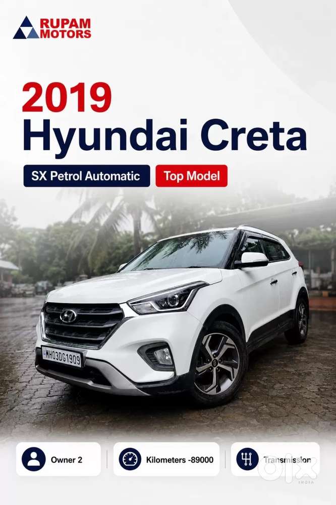 Hyundai Creta 1.6 Sx (o), 2019, Petrol