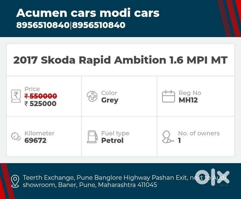 Skoda Rapid 1.6 Mpi Ambition, 2016, Petrol