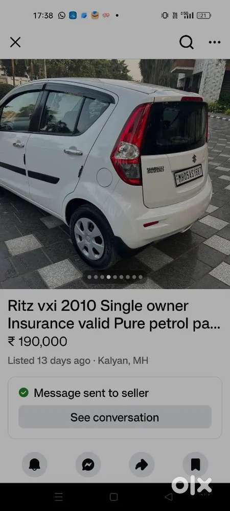 Maruti Suzuki Ritz 2010 Petrol Good Condition