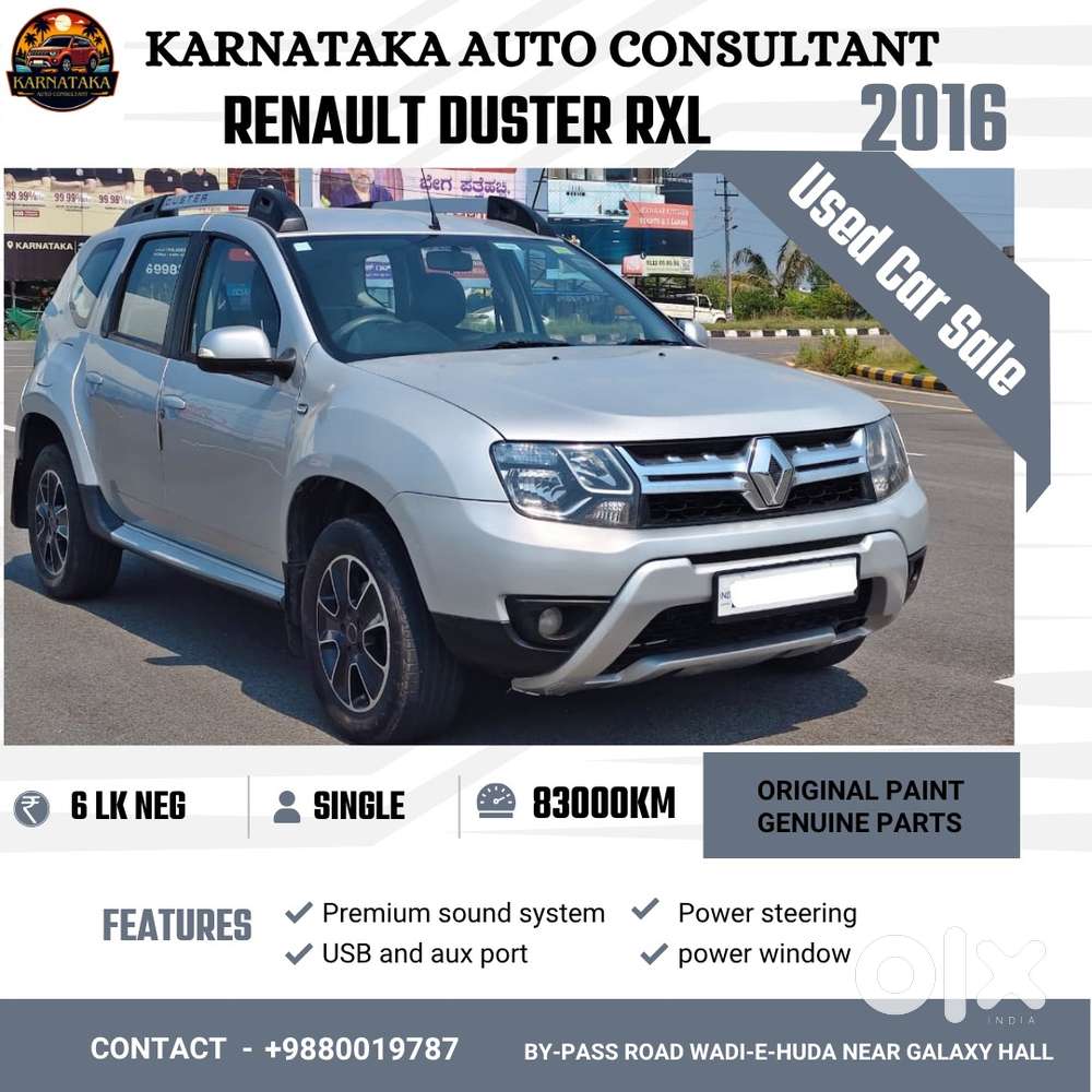 Renault Duster 2015-2016 85ps Diesel Rxl, 2016, Diesel