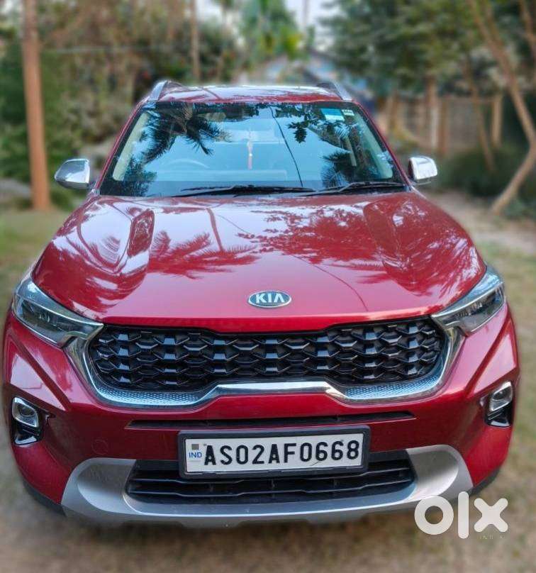 2021 Kia Sonet 1.0 Htx Imt (turbo Petrol) - Intense Red