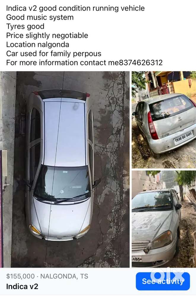 Tata Indica Ev2 2015 Diesel 126000 Km Driven