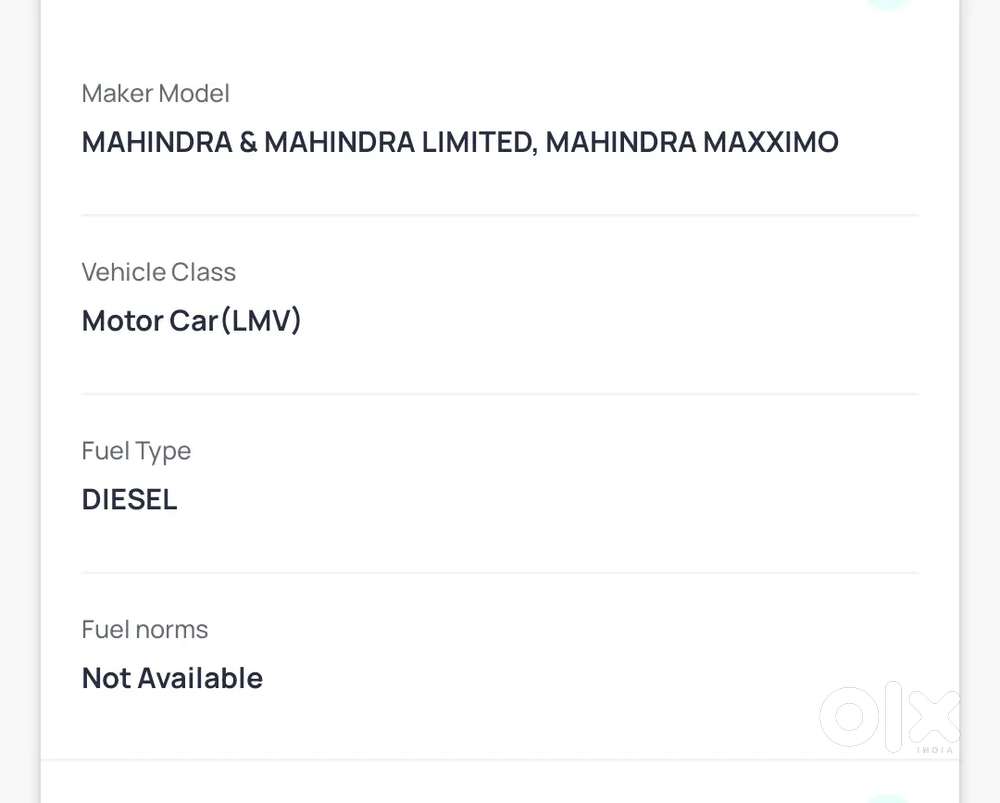 Mahindra Maximo