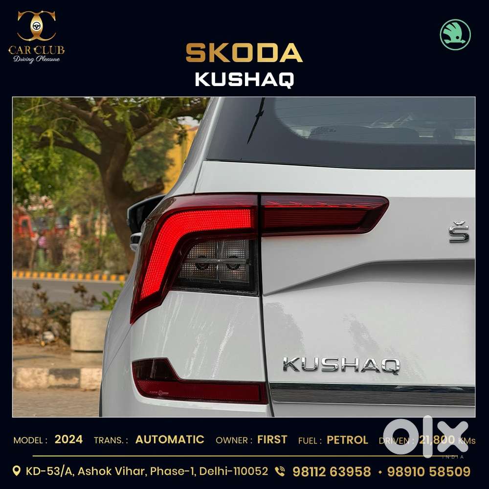 Skoda Kushaq 1.0 Tsi Style At (6 Airbags), 2024, Petrol