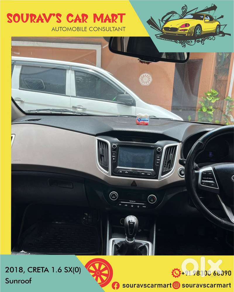 Hyundai Creta 1.6 Sx (o) Vtvt, 2018, Petrol