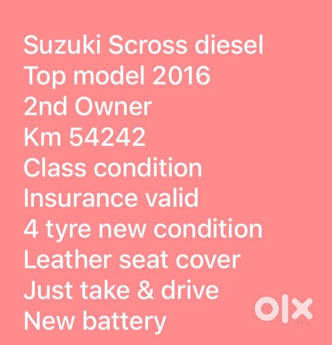 Maruti Suzuki S-cross 2016 Diesel Good Condition