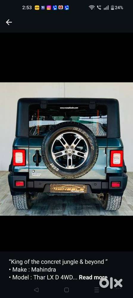 Mahindra Thar Lx 4x4 Hardtop, 2022, Diesel