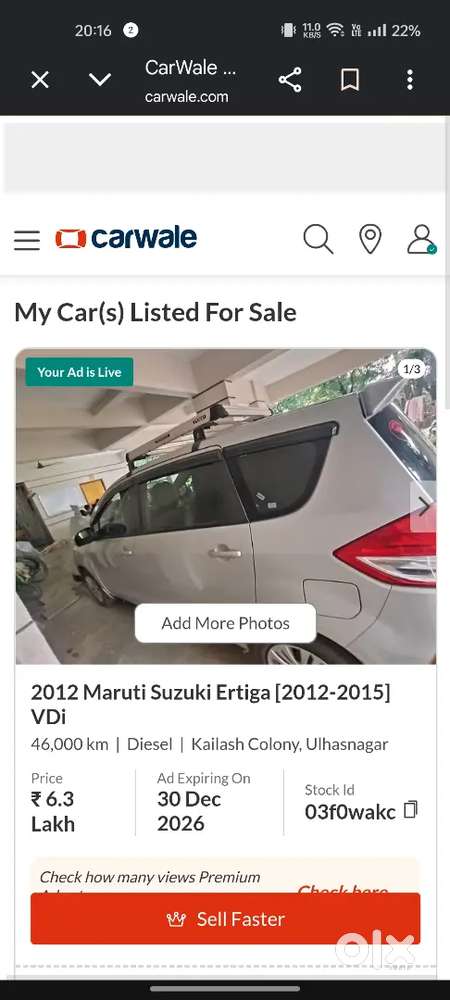 Maruti Ertiga Diesel 2012