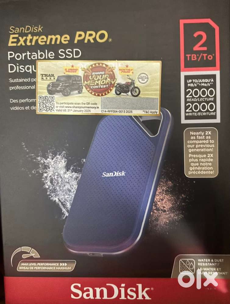 Sandisk 02TB SSD (Extreme Pro)