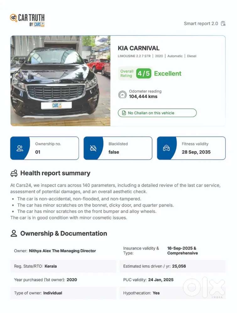 Nice Car Fully Company Service History