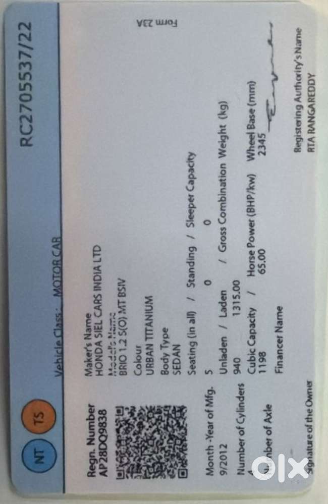Honda Brio S Mt, 2012, Petrol