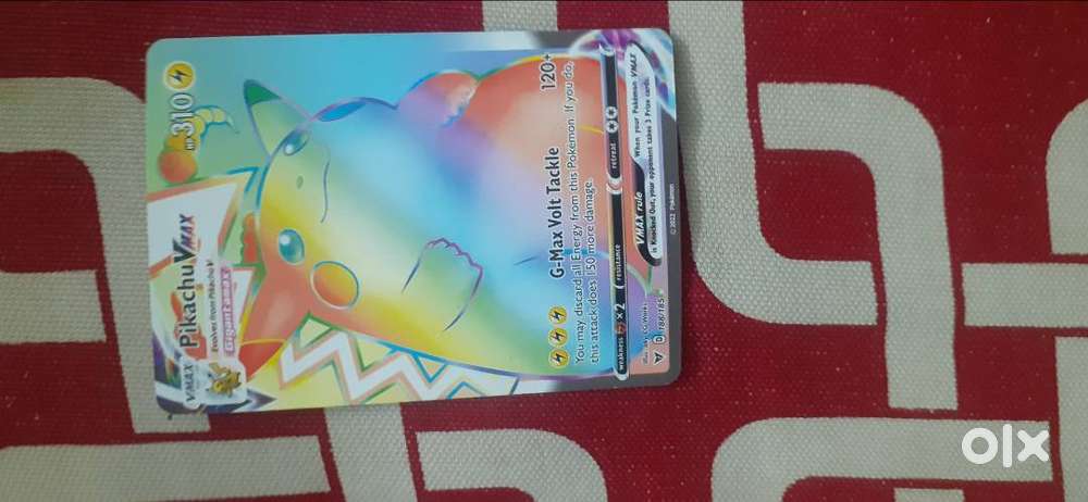 rainbow rare pikachu vmax card Pikachu VMAX Rainbow main image 1