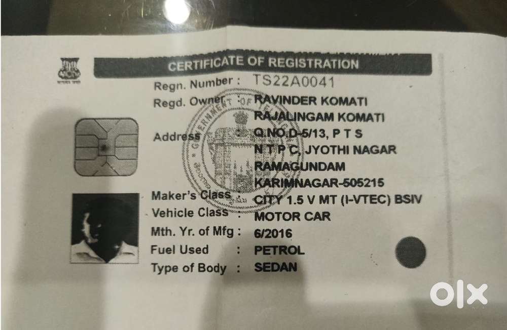 Honda City I Vtec Sv, 2016, Petrol