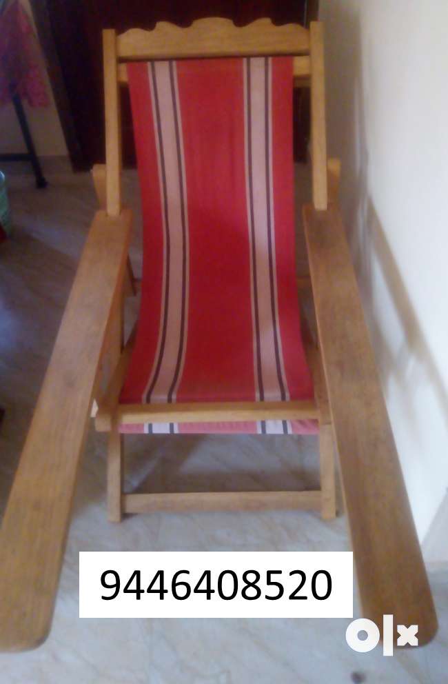 Wooden easy chair deals olx