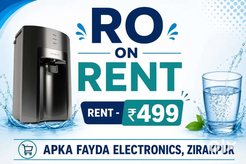 Aquaguard RO Purifier on RENT in ZIRAKPUR