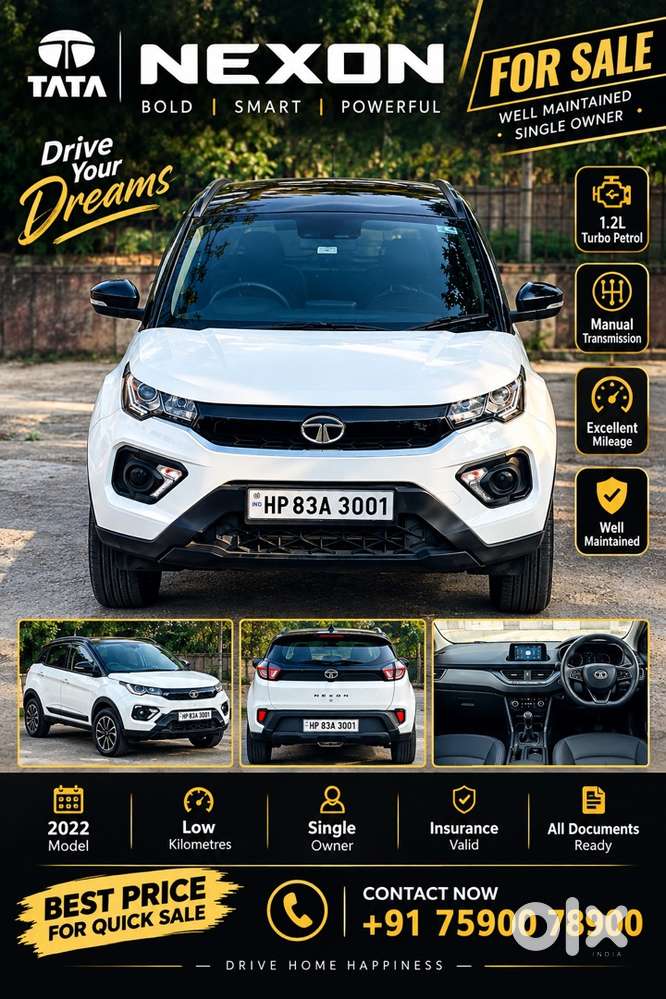 Tata Nexon Petrol With Brand New Condition.