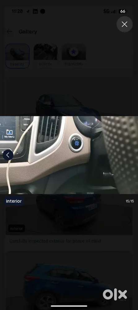 Hyundai Creta 2018 Petrol Manual Top Model With Sunroof