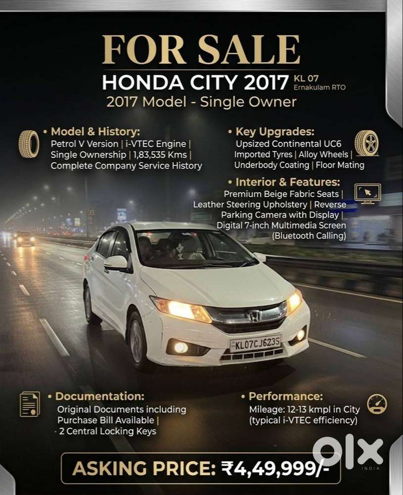 Honda City Petrol Taffeta White