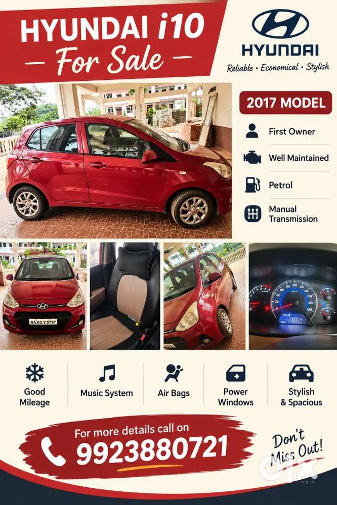 Hyundai I10 Sportz 2017 Petrol
