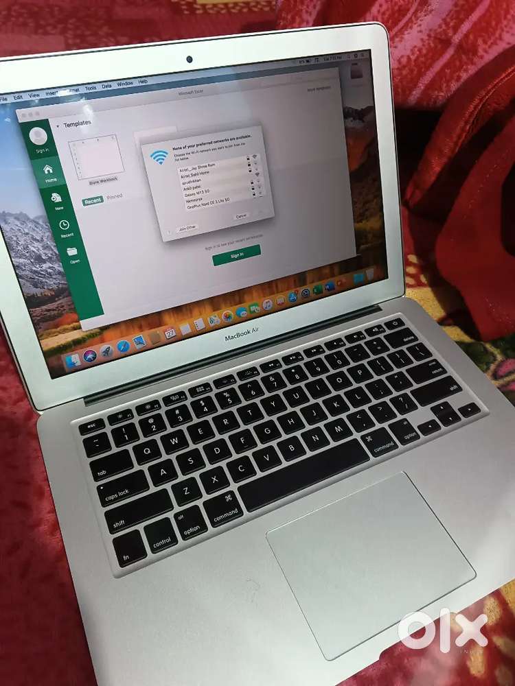 Macbook Air (13-inch,2017 modal) ,Processor i5 core 3 zen