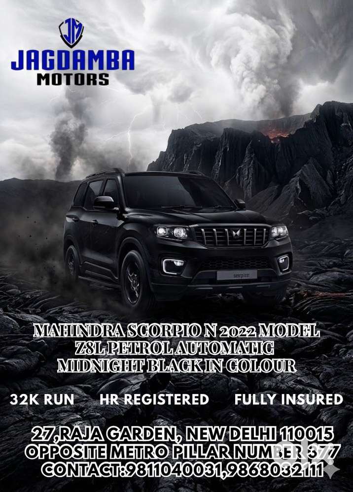 Mahindra Scorpio-n 2.0 Z8 L Petrol At 7 Str, 2022, Petrol