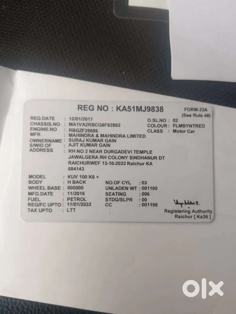 Mahindra Kuv100 Nxt 2017 Petrol 6 Str