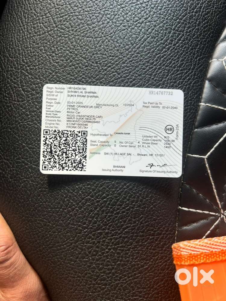 Maruti Suzuki Fronx 2025 Delta Plus Petrol