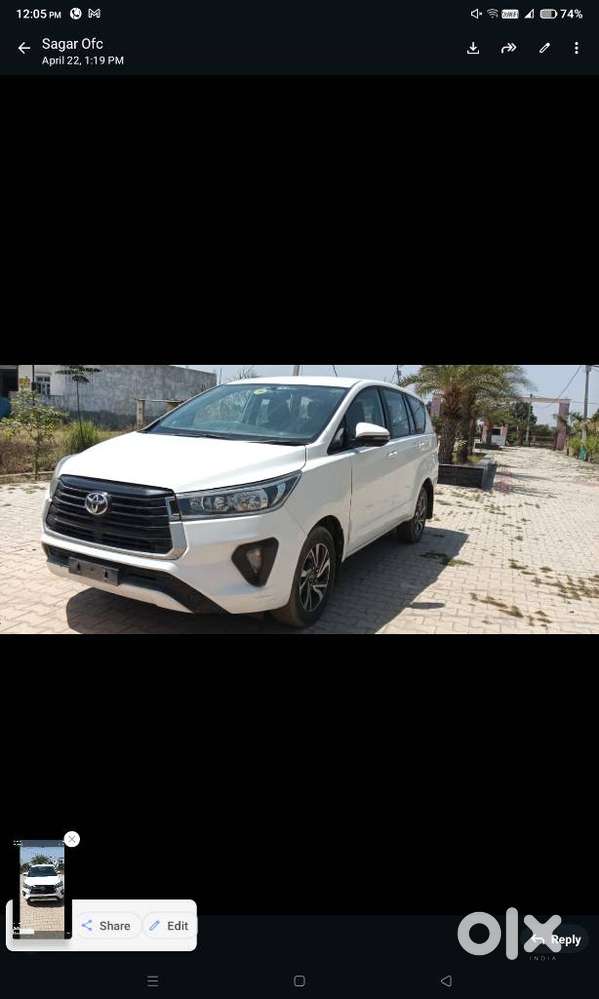 Toyota Innova Crysta 2.4 G Mt, 2022, Diesel