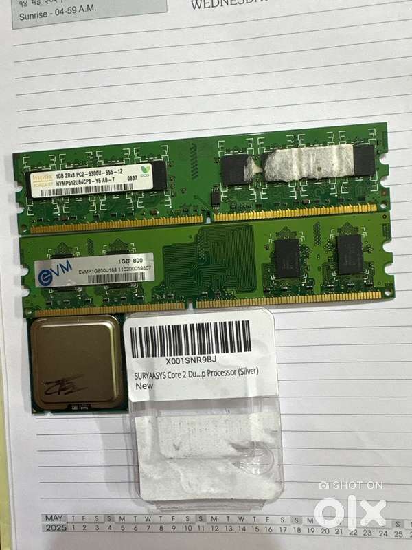 Core 2duo processor and RAM. in full working condition