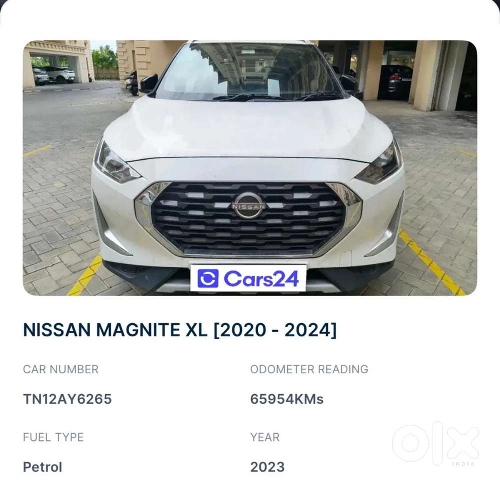 Nissan Magnite 1.0 Xl 2023 Petrol Manual 66000 Km. 18 Km Mileage.