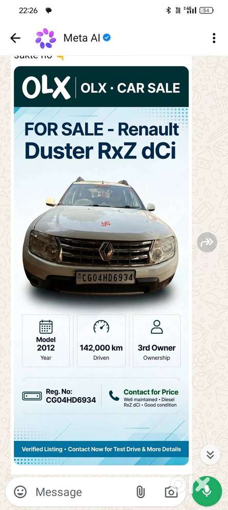 Renault Duster Rxz 2012 Diesel
