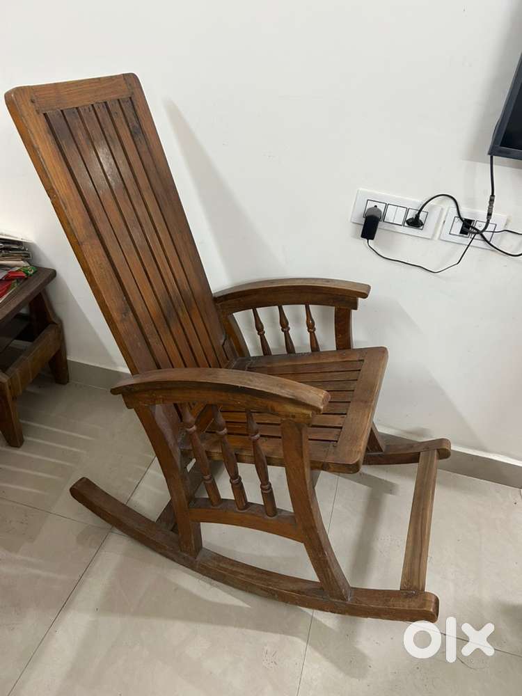 Price Hatil Rocking Chair Rocking Wooden Chair (New) – Best