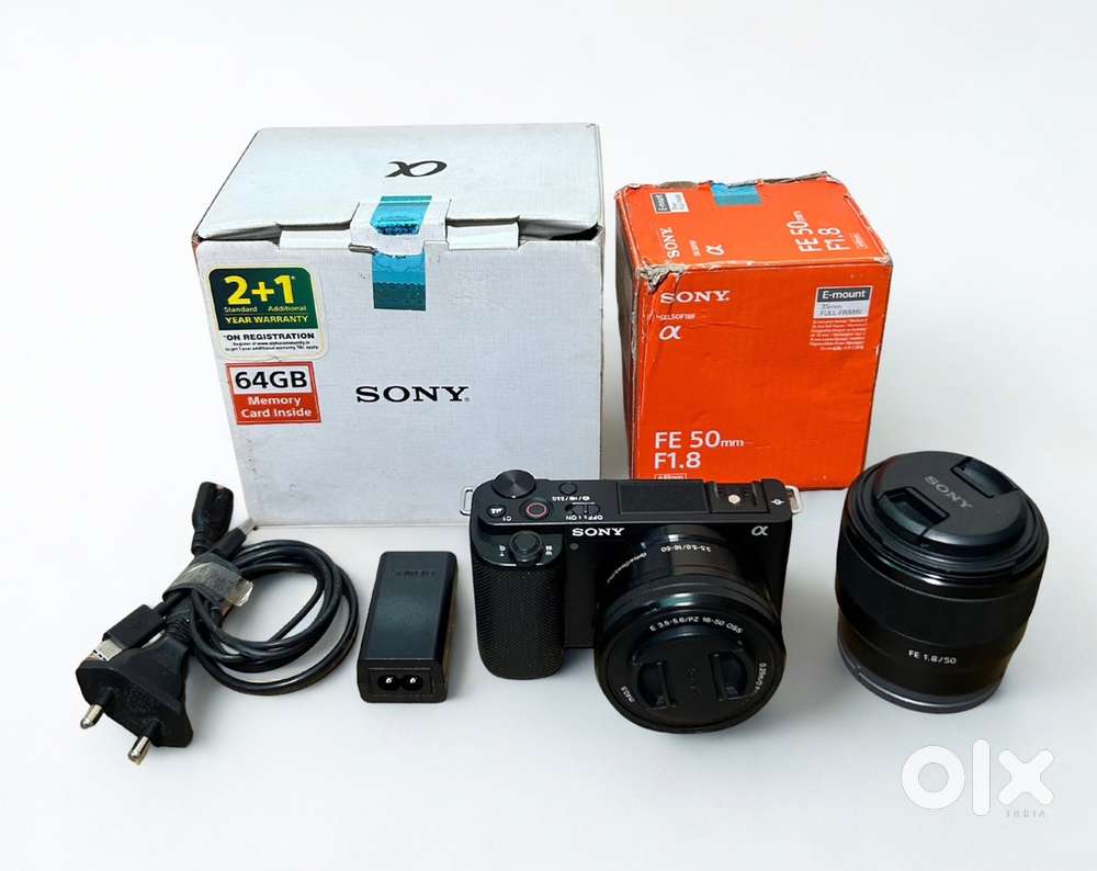 Sony ZV-E10 + Sony 50mm Lens | Excellent Condition | Extended Warranty