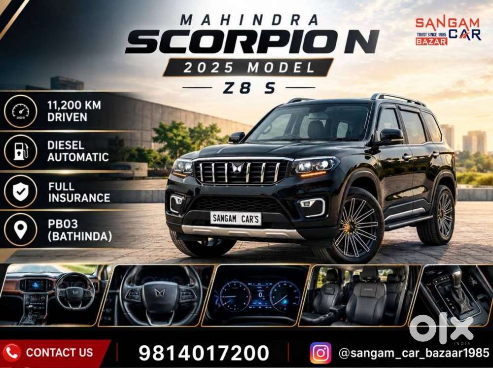 Mahindra Scorpio N Z8 Select Diesel At 2wd 7-seater, 2025, Diesel