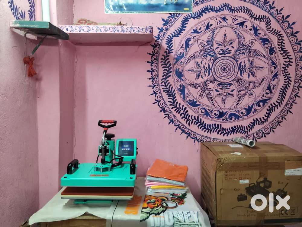 5 in 1 t-shirts printing machine