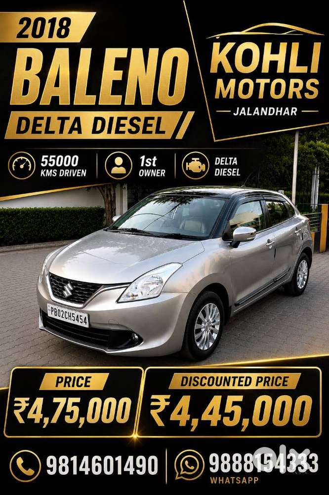 Maruti Suzuki Baleno Maruti-suzuki-baleno-delta-diesel, 2018, Diesel