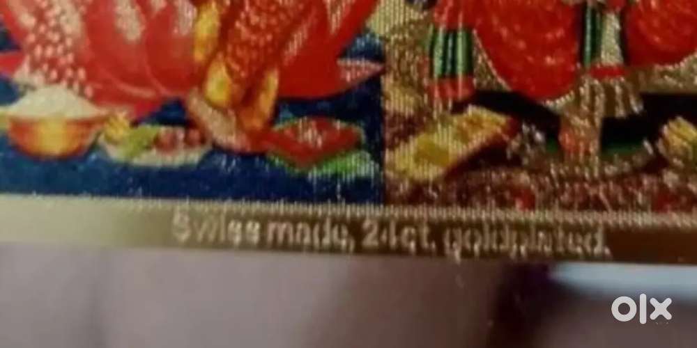 Lakshmi Mata ki 24 carat gold plated